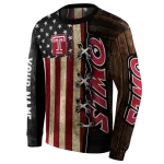 customized temple owls american pride hoodie best selling