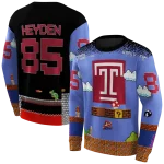 customized temple owls mario blue black hoodie best selling