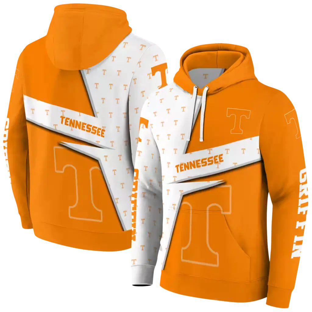 customized tennessee volunteers abstract shape orange hoodie fashion forward customized tennessee volunteers abstract shape orange hoodie fashion forward