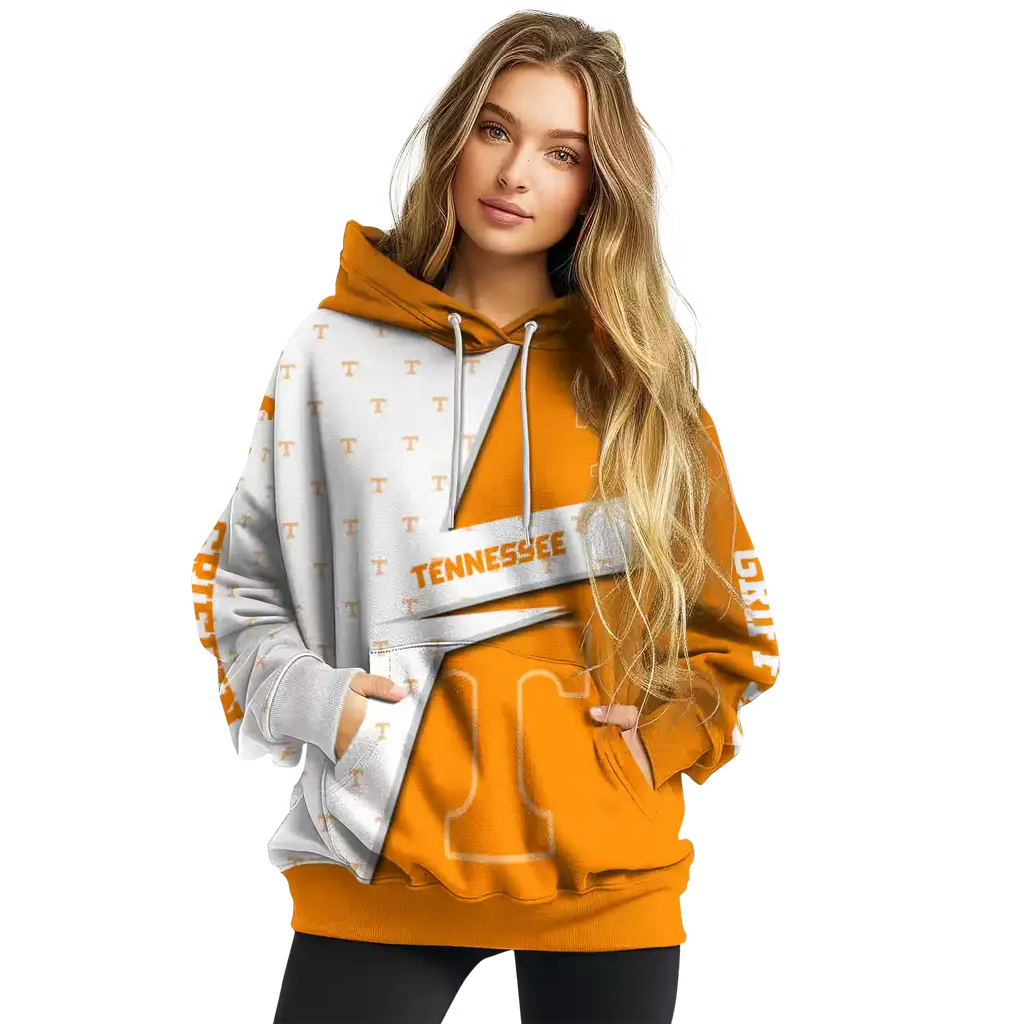 customized tennessee volunteers abstract shape orange hoodie high quality customized tennessee volunteers abstract shape orange hoodie high quality