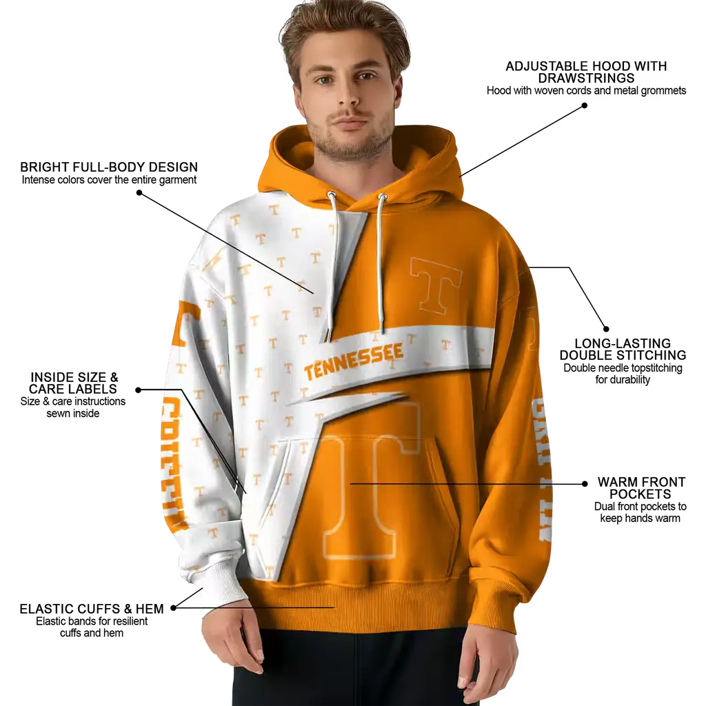 customized tennessee volunteers abstract shape orange hoodie latest model customized tennessee volunteers abstract shape orange hoodie latest model