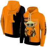 customized tennessee volunteers baby yoda orange black hoodie best selling