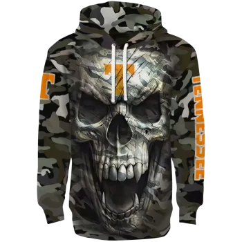 customized tennessee volunteers camo skull hoodie best selling