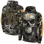 customized tennessee volunteers camo skull hoodie best selling