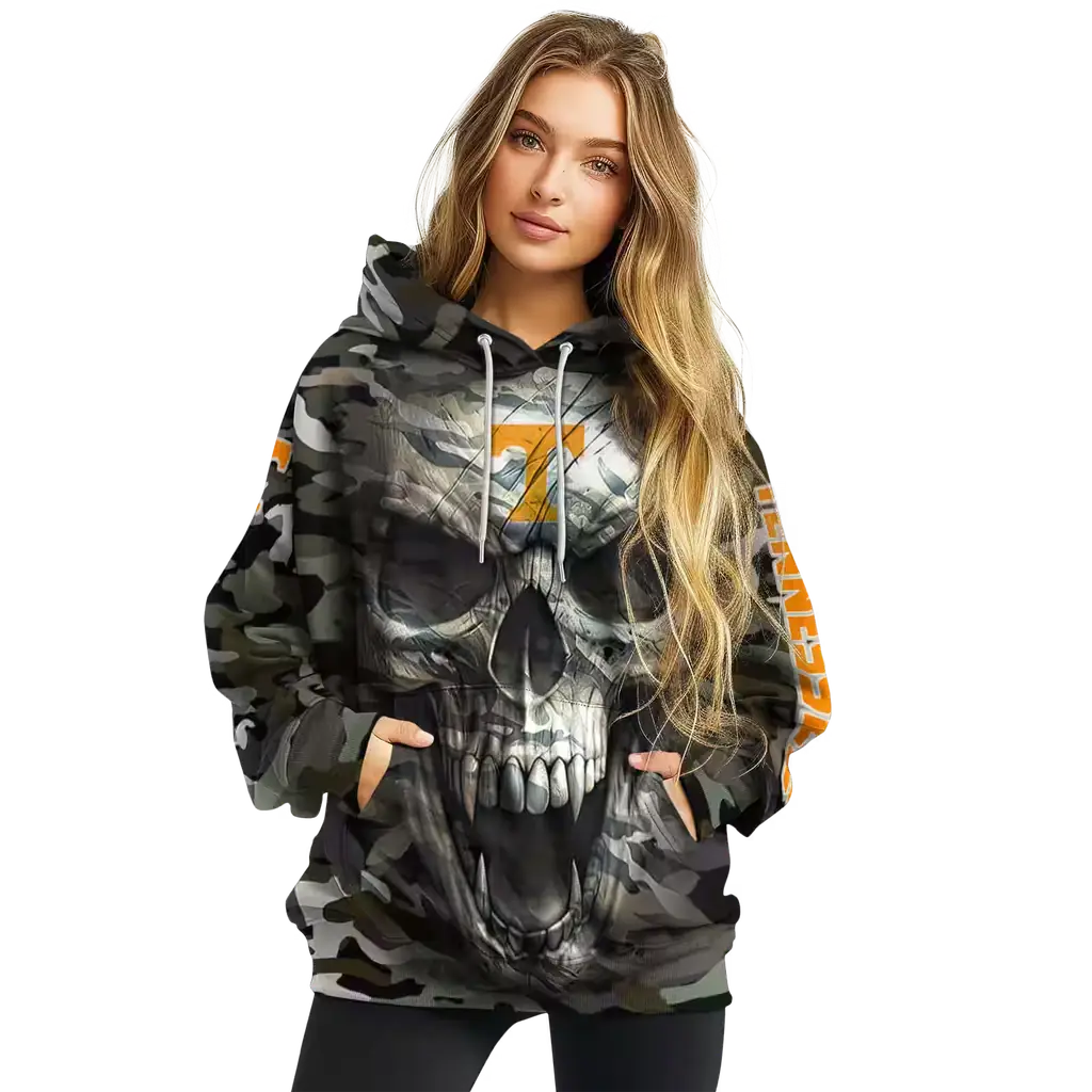 customized tennessee volunteers camo skull hoodie high quality customized tennessee volunteers camo skull hoodie high quality