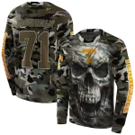 customized tennessee volunteers camo skull hoodie best selling