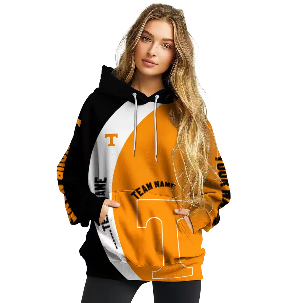 customized tennessee volunteers minimalist design orange black hoodie high quality customized tennessee volunteers minimalist design orange black hoodie high quality