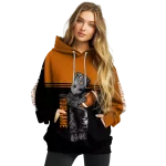 customized texas longhorns baby groot orange black hoodie best selling