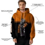 customized texas longhorns baby groot orange black hoodie best selling