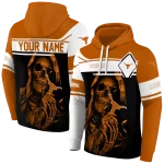 customized texas longhorns grim reaper orange black hoodie best selling