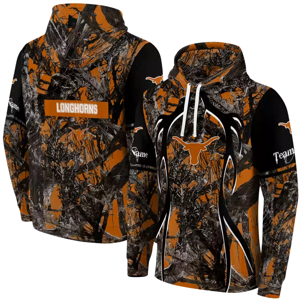 customized texas longhorns hunting theme orange black hoodie fashion forward customized texas longhorns hunting theme orange black hoodie fashion forward
