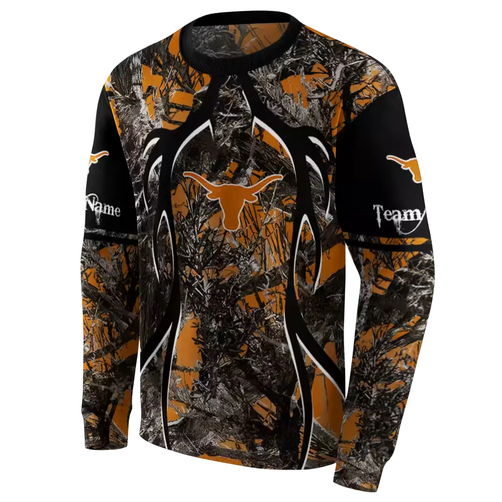 customized texas longhorns hunting theme orange black hoodie new arrival customized texas longhorns hunting theme orange black hoodie new arrival