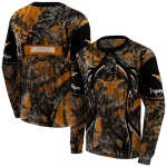 customized texas longhorns hunting theme orange black hoodie best selling