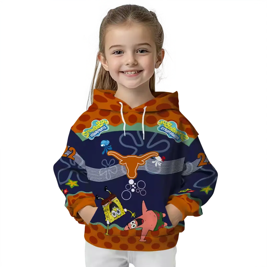 customized texas longhorns spongebob patrick star orange navy hoodie top rated customized texas longhorns spongebob patrick star orange navy hoodie top rated