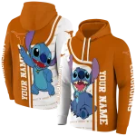 customized texas longhorns stitch orange hoodie best selling