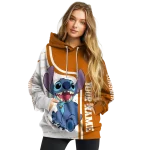 customized texas longhorns stitch orange hoodie best selling