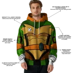 customized texas longhorns superhero armor orange green hoodie best selling