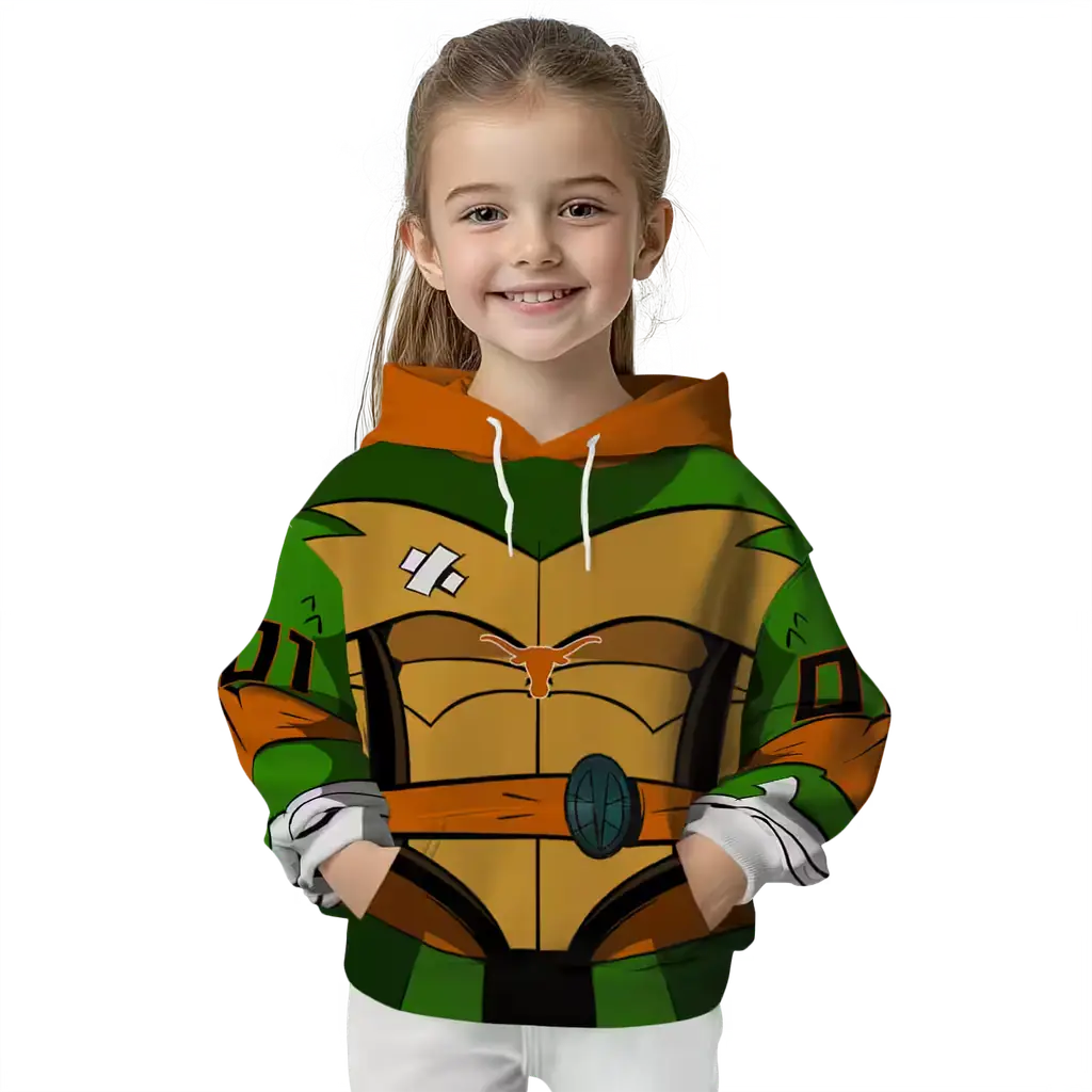 customized texas longhorns superhero armor orange green hoodie top rated customized texas longhorns superhero armor orange green hoodie top rated