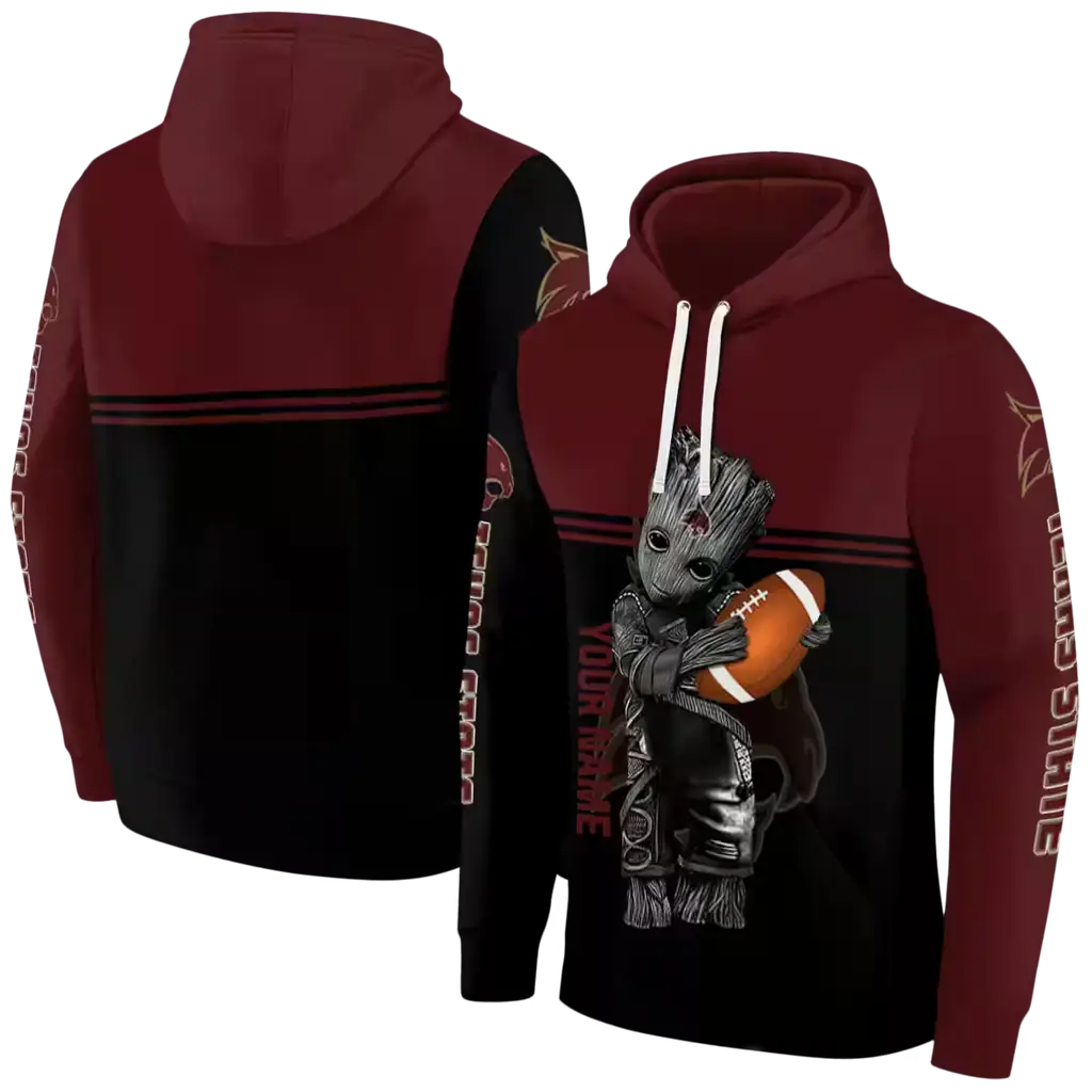 customized texas state bobcats baby groot maroon black hoodie fashion forward customized texas state bobcats baby groot maroon black hoodie fashion forward
