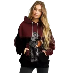 customized texas state bobcats baby groot maroon black hoodie best selling