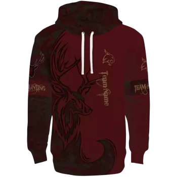 customized texas state bobcats deer silhouette maroon hoodie best selling