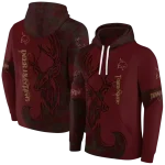 customized texas state bobcats deer silhouette maroon hoodie best selling