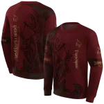 customized texas state bobcats deer silhouette maroon hoodie best selling