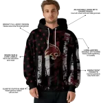 customized texas state bobcats distressed flag maroon black hoodie best selling