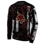 customized texas state bobcats distressed flag maroon black hoodie best selling