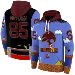 customized texas state bobcats mario blue black hoodie best selling