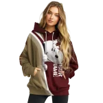 customized texas state bobcats peeking snoopy maroon hoodie best selling
