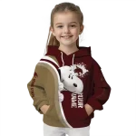 customized texas state bobcats peeking snoopy maroon hoodie best selling