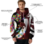 customized texas state bobcats puzzle pieces maroon hoodie best selling