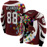 customized texas state bobcats puzzle pieces maroon hoodie best selling