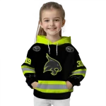 customized texas state bobcats safety motif black neon green hoodie best selling