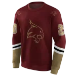 customized texas state bobcats striped sleeves maroon hoodie best selling