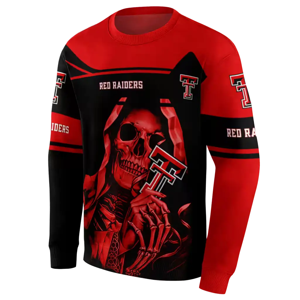 customized texas tech red raiders grim reaper red black hoodie new arrival customized texas tech red raiders grim reaper red black hoodie new arrival