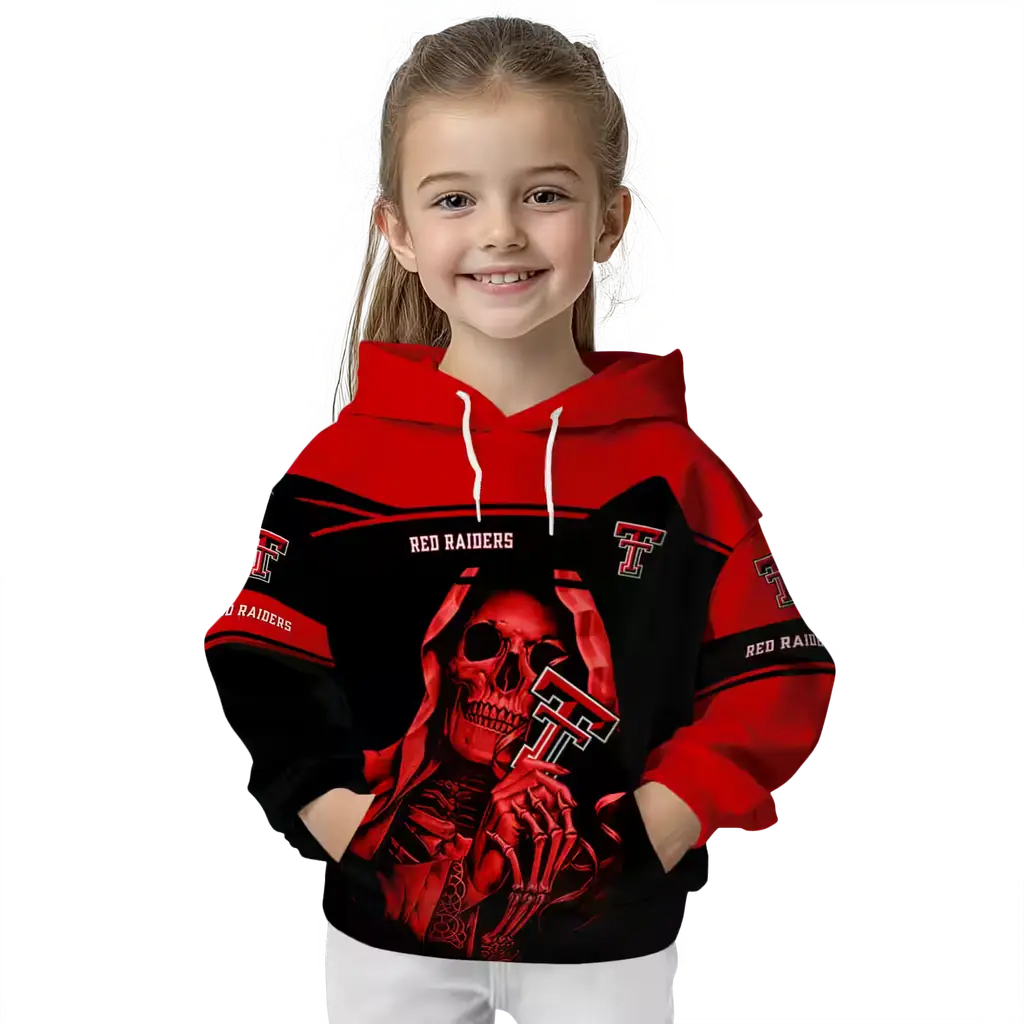 customized texas tech red raiders grim reaper red black hoodie top rated customized texas tech red raiders grim reaper red black hoodie top rated