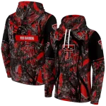 customized texas tech red raiders hunting theme red black hoodie best selling