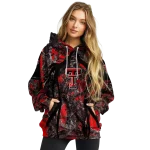 customized texas tech red raiders hunting theme red black hoodie best selling