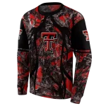 customized texas tech red raiders hunting theme red black hoodie best selling