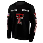 customized texas tech red raiders punisher skull black hoodie best selling