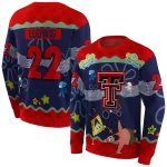 customized texas tech red raiders spongebob patrick star red navy hoodie best selling