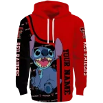 customized texas tech red raiders stitch red hoodie best selling