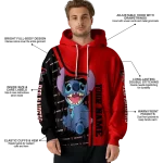 customized texas tech red raiders stitch red hoodie best selling