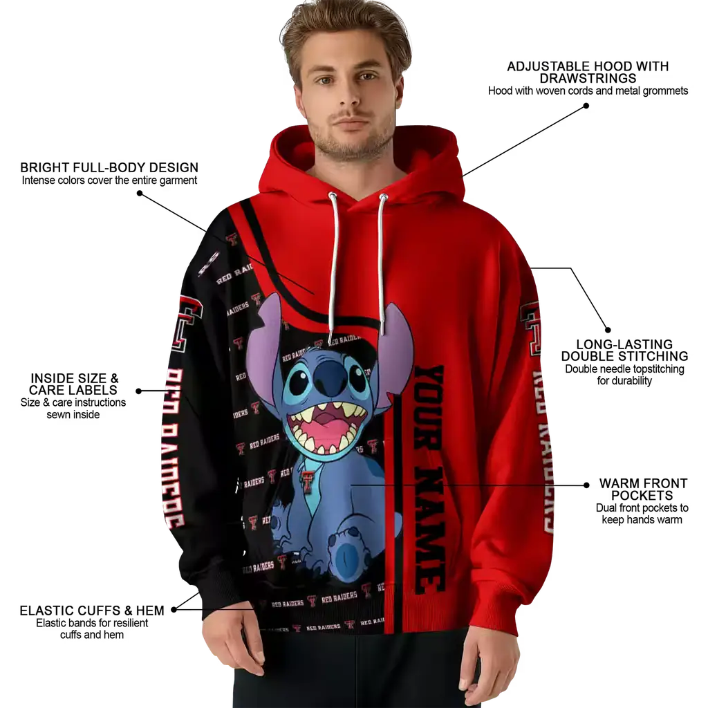 customized texas tech red raiders stitch red hoodie latest model customized texas tech red raiders stitch red hoodie latest model