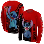 customized texas tech red raiders stitch red hoodie best selling