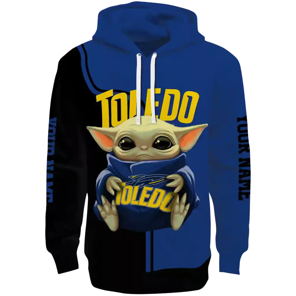 customized toledo rockets baby yoda blue black hoodie best selling customized toledo rockets baby yoda blue black hoodie best selling