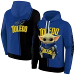 customized toledo rockets baby yoda blue black hoodie best selling