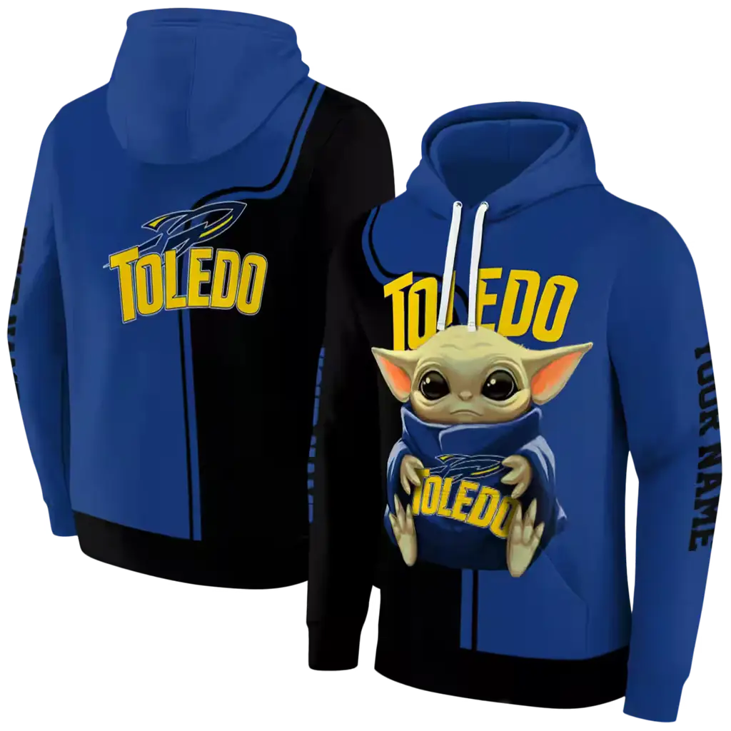 customized toledo rockets baby yoda blue black hoodie fashion forward customized toledo rockets baby yoda blue black hoodie fashion forward